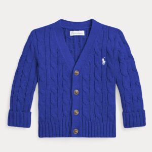Polo Ralph Lauren cardigan baby con motivo a trecce