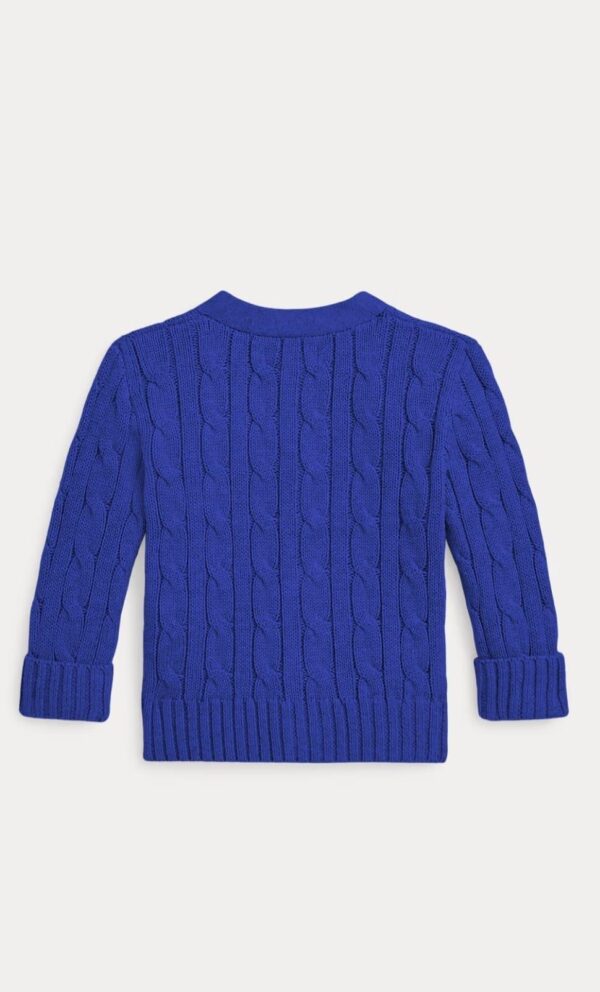 Polo Ralph Lauren cardigan baby con motivo a trecce - immagine 3