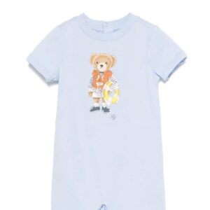 Polo Ralph Lauren pagliaccetto con stampa Polo Bear