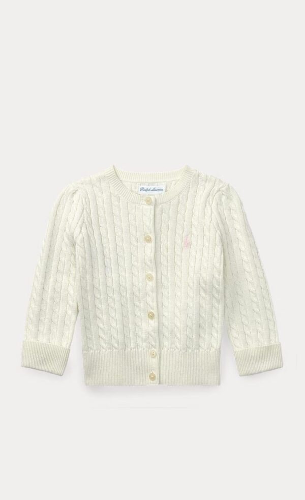 Polo Ralph Lauren cardigan baby con ricamo pony