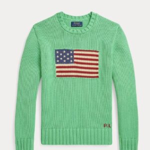 Polo Ralph Lauren maglia con intarsio bandiera