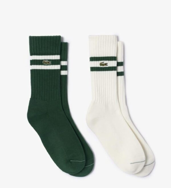 Lacoste coppia di calze con logo