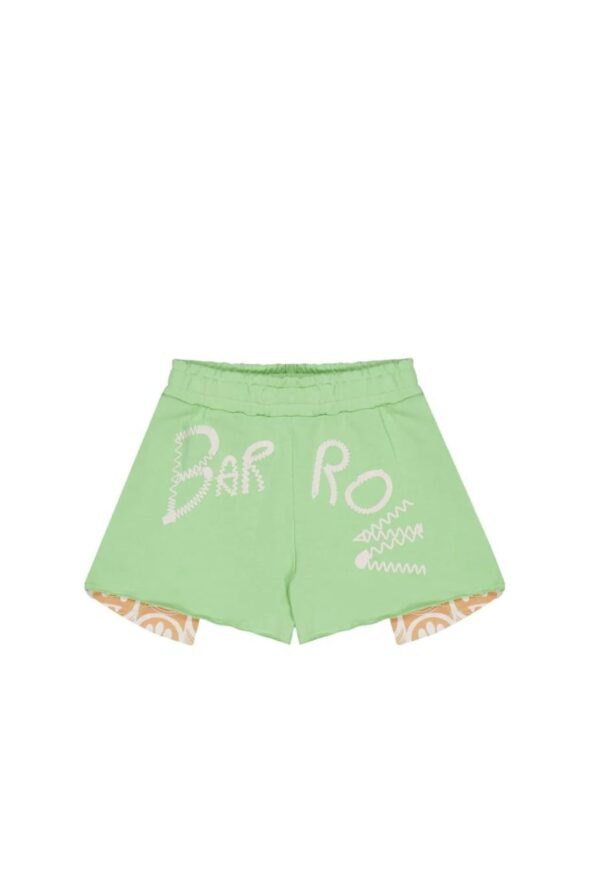 Barrow shorts in felpa con stampa