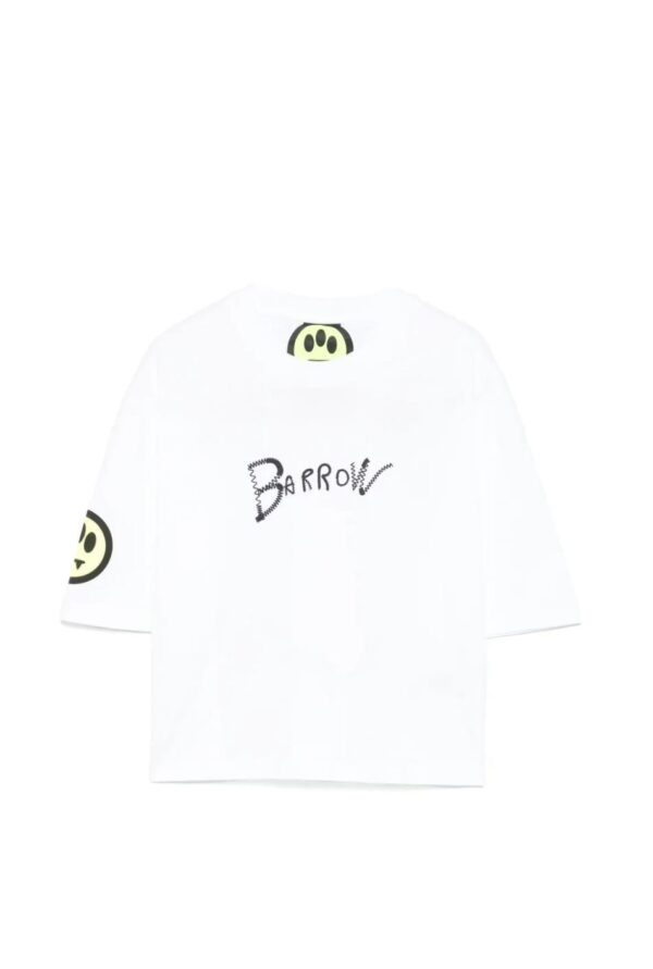 T-shirt cropped con stampa