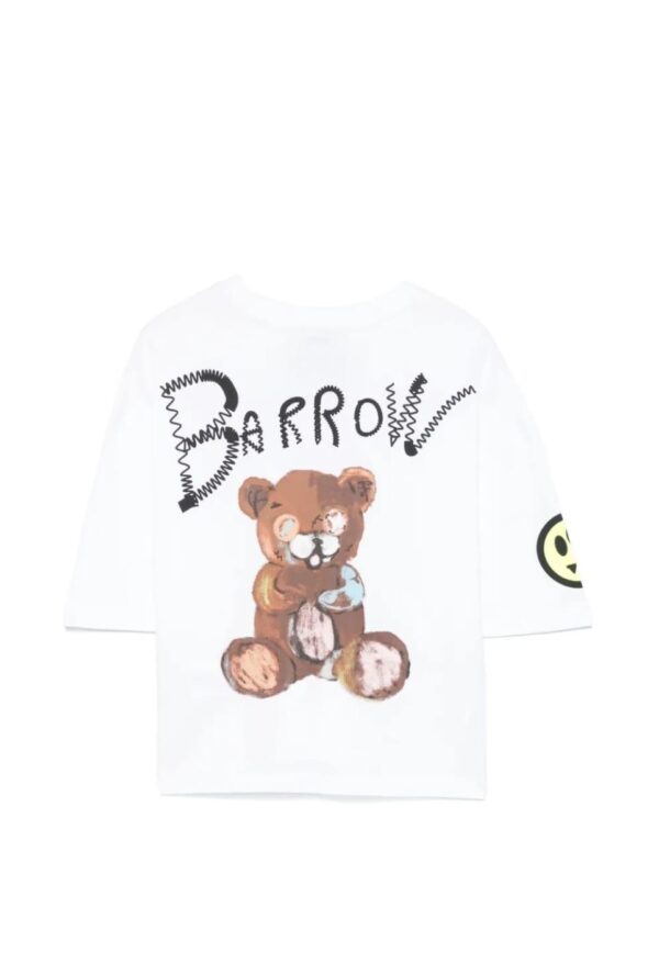 T-shirt cropped con stampa - immagine 3