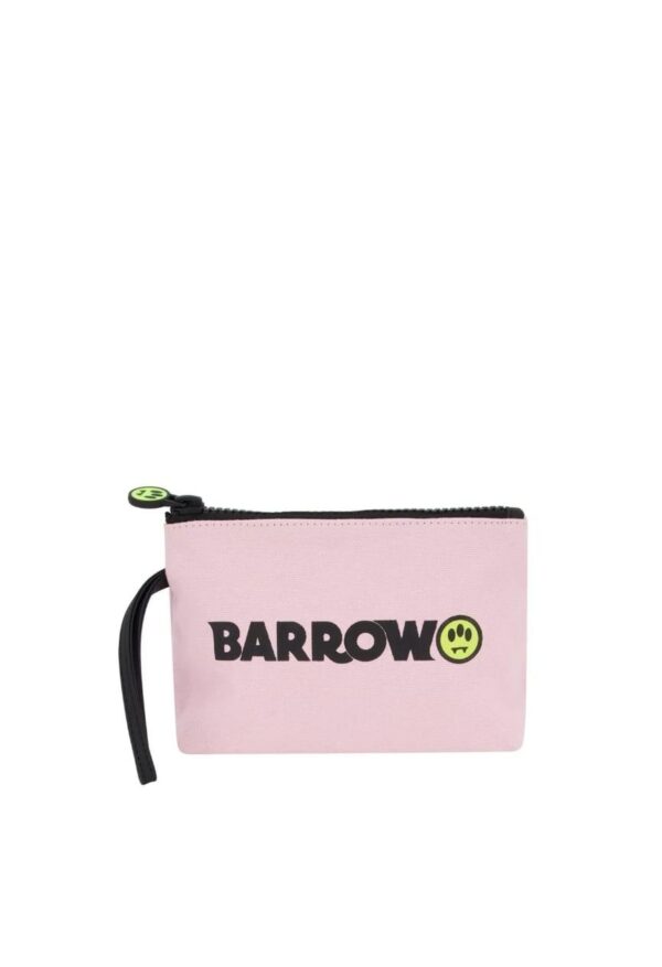Barrow pochette canvas con stampa logo