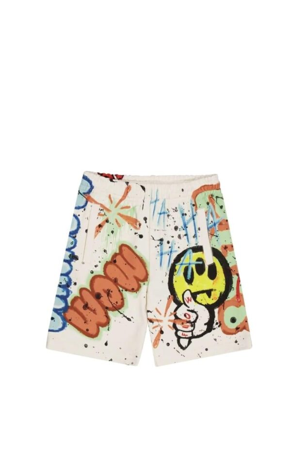 Barrow shorts in felpa con stampa