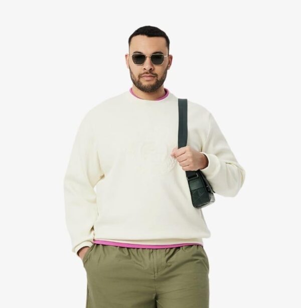 Lacoste felpa in piquet con ricamo - immagine 3