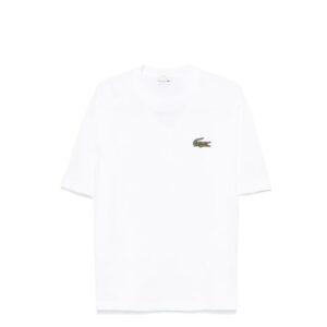 Lacoste t-shirt over size con ricamo big logo