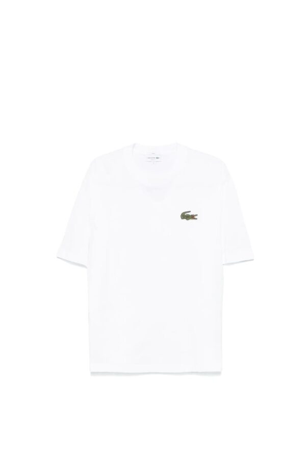 Lacoste t-shirt over size con ricamo big logo