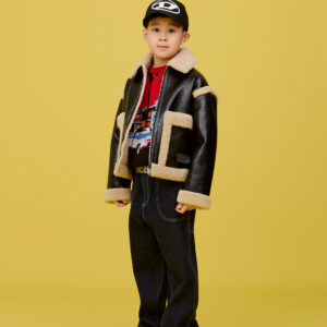 Dsquared2 denim baggy con applicazione logo